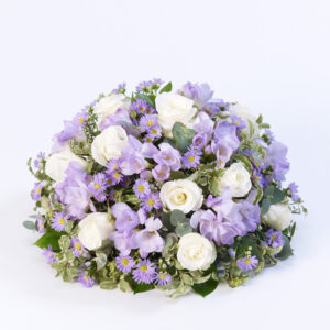 Lilac & White Scented Funeral Posy
