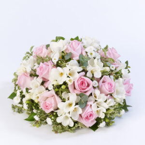 Pink & White Scented Funeral Posy