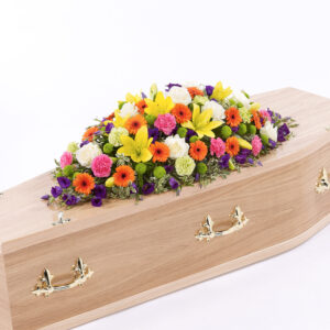 Vibrant Funeral Casket Spray