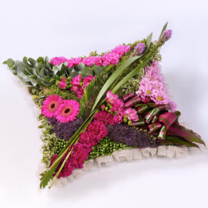 Pink Contemporary Funeral Cushion