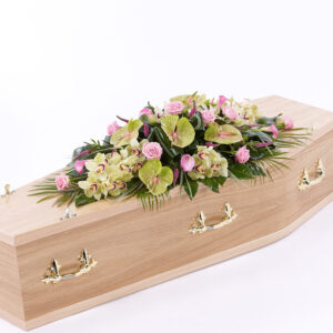 Rose, Orchid & Calla Lily Casket Spray