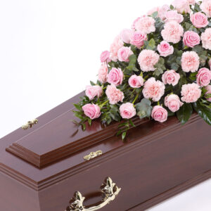 Pink Rose & Carnation Casket Spray