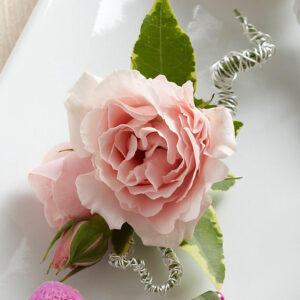 Pink Spray Rose Boutonniere