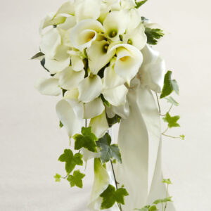 White Calla Lily Cascade Bouquet