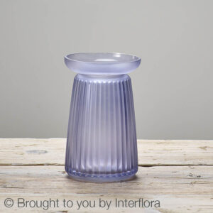 Corrugated Lilac Vase